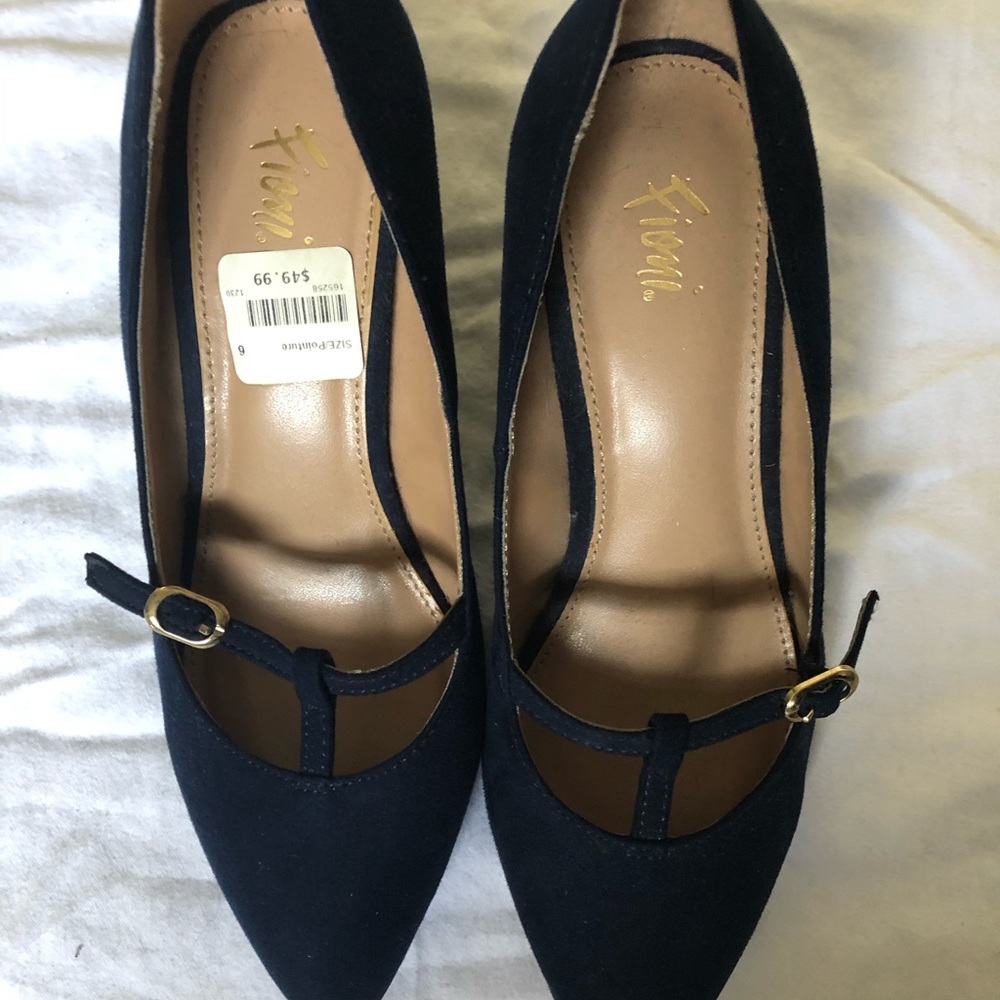 Blue Suede Heels - Picture 2 of 2